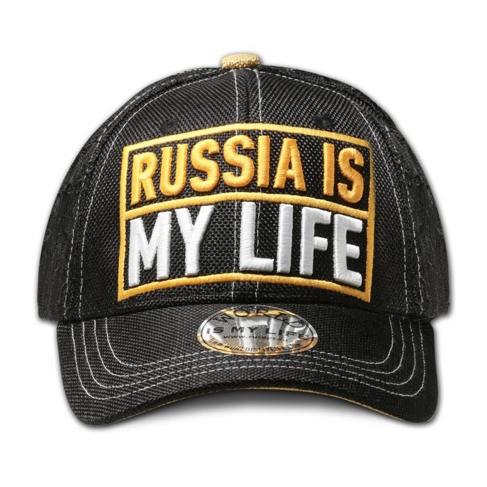 Бейсболка RUSSIA IS MY LIFE — Чёрная